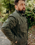 RJ-1 Riders Jacket - Waxed Canvas Olive for ISP