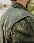RJ-1 Riders Jacket - Waxed Canvas Olive for ISP