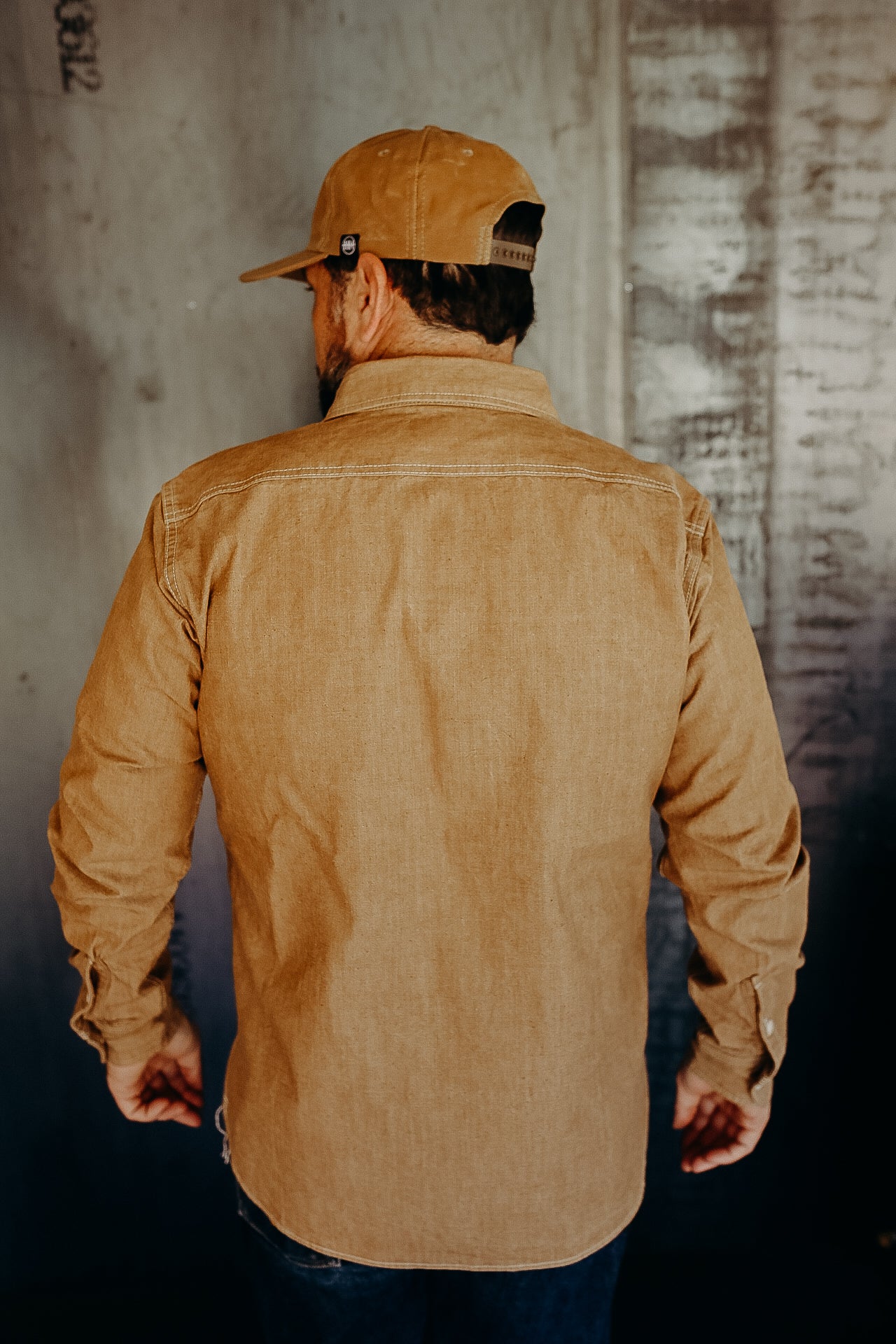10oz Organic Chambray Work Shirt - Mocha IHSH-363-MOC