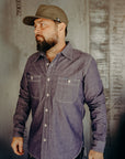 10oz Organic Chambray Work Shirt - Navy Blue