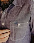 10oz Organic Chambray Work Shirt - Navy Blue