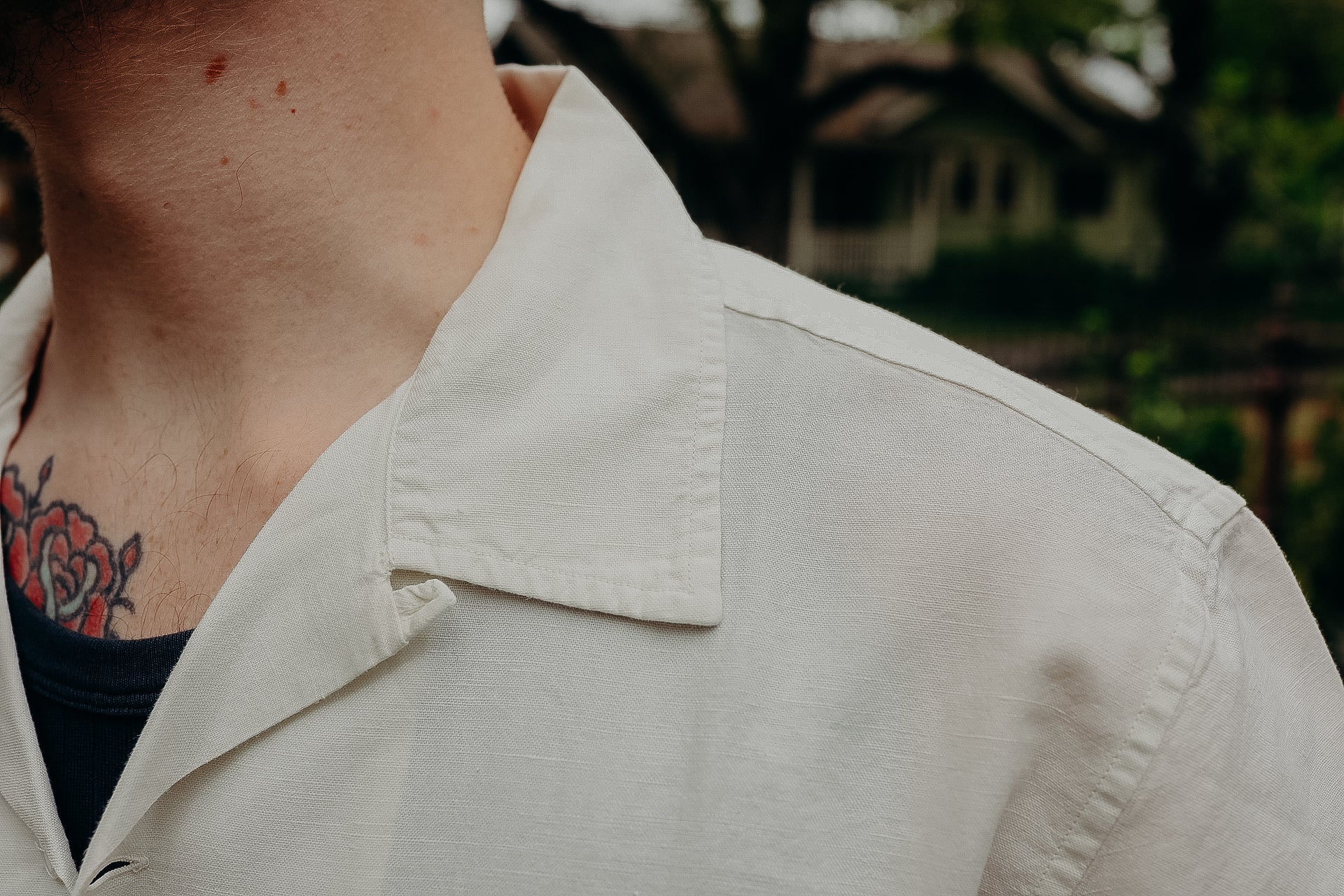 West Linen Shirt - Bone