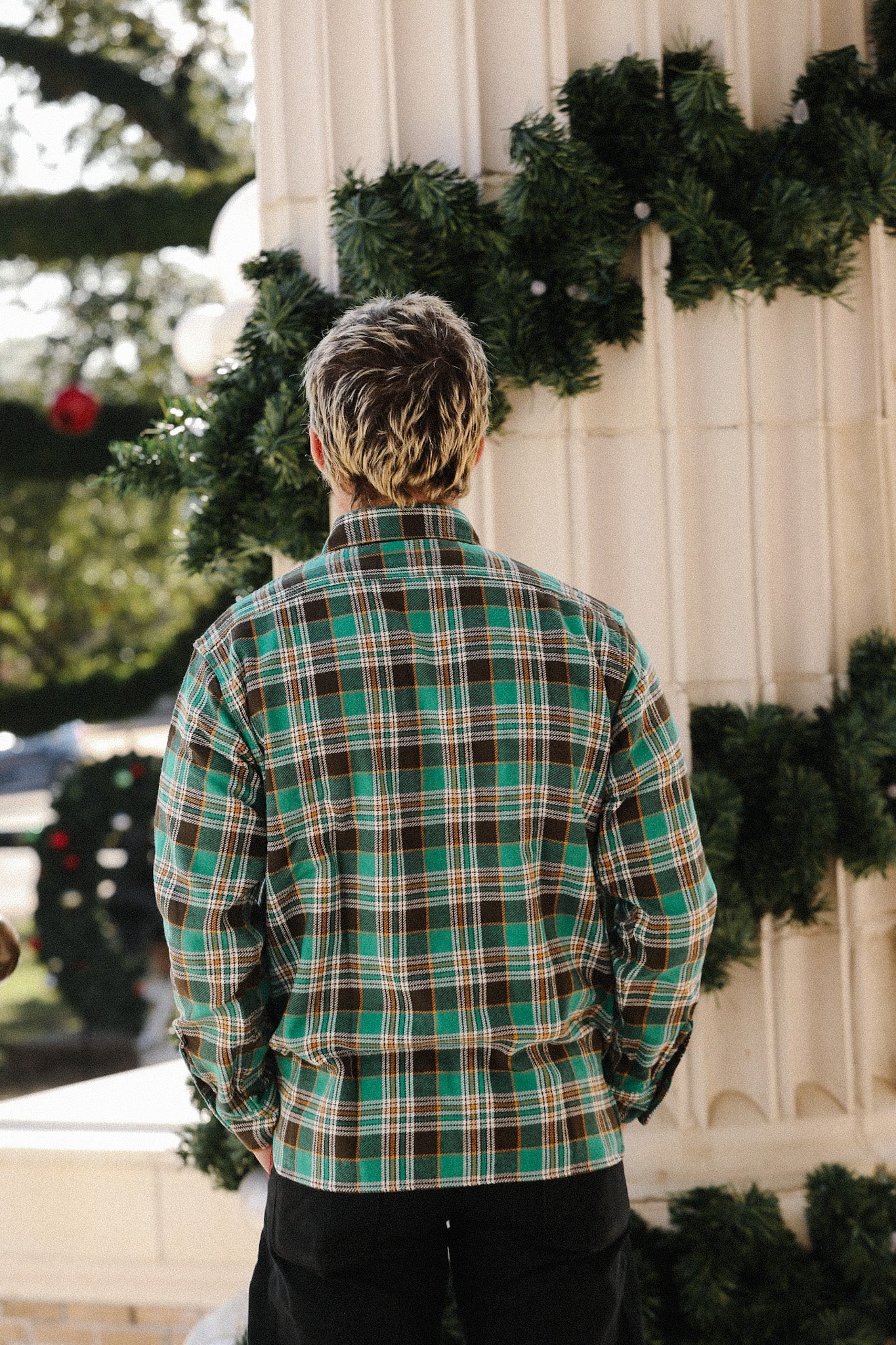 green check dress shirt Cutaway Check Shirt