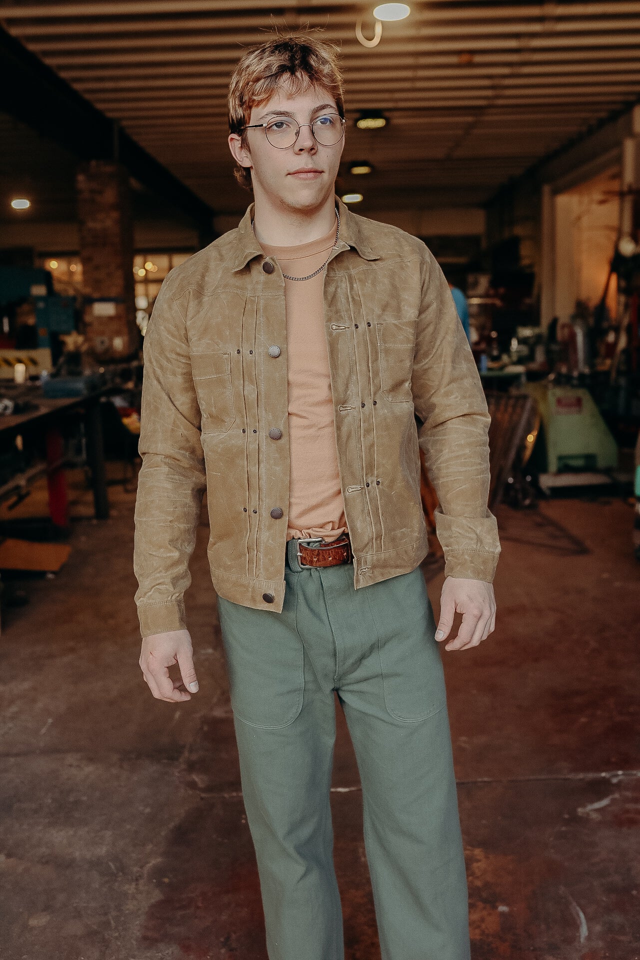 RJ-1 Riders Jacket Waxed Canvas- Tumbleweed