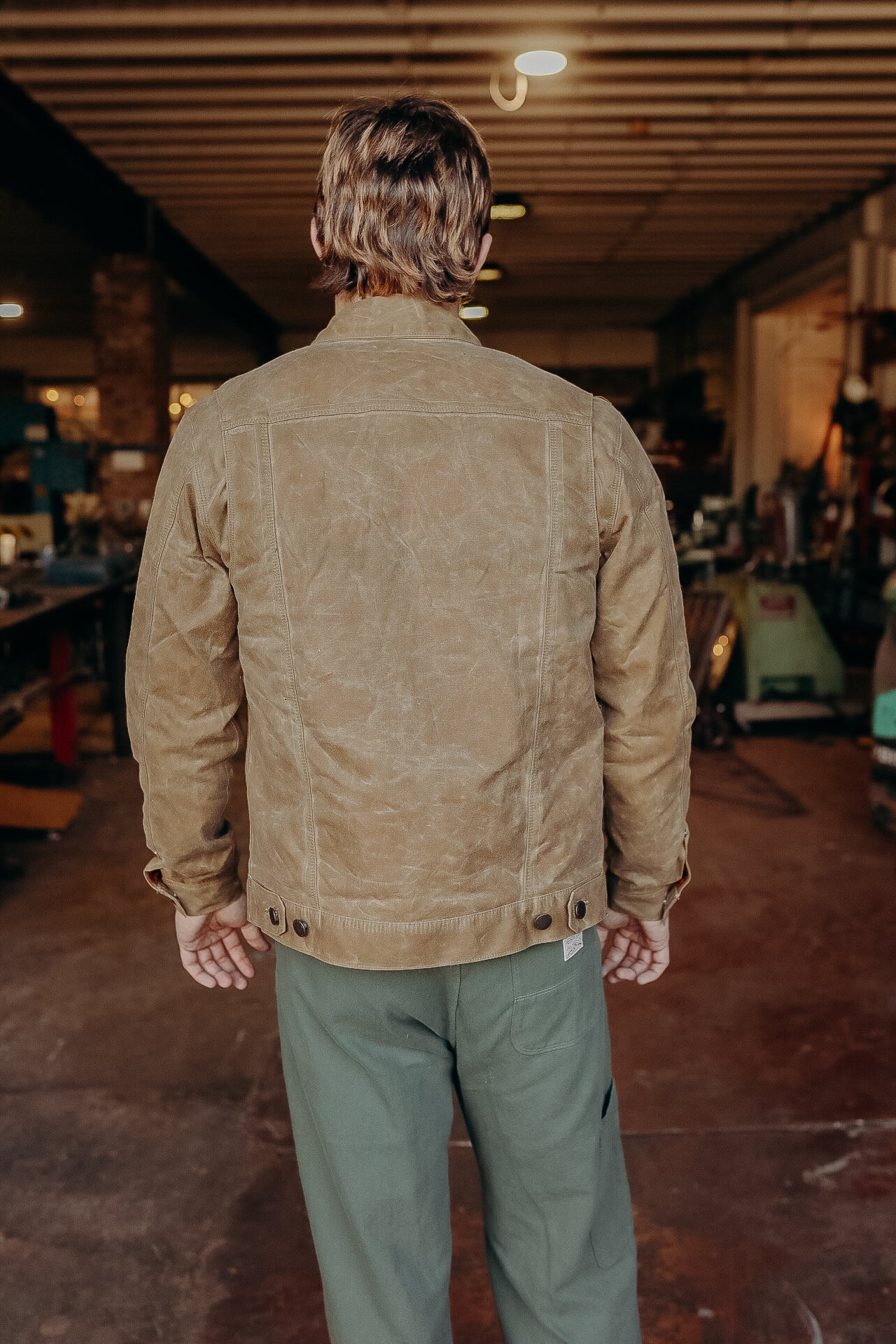 Riders Jacket Waxed Canvas in Tumbleweed RJ-1 – Iron Shop