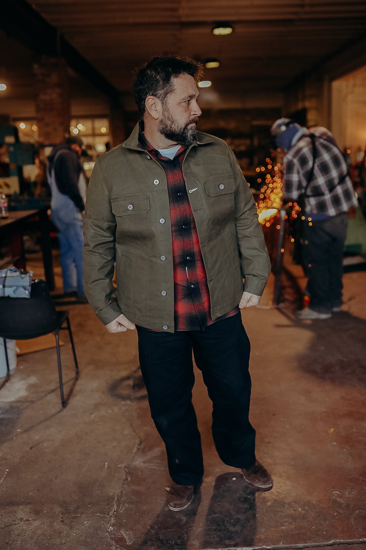 Cruiser Jacket Dry Wax Canvas- Olive – Iron Shop Provisions Cruiser Jacket Dry Wax Canvas- Olive – Iron Shop Provisions