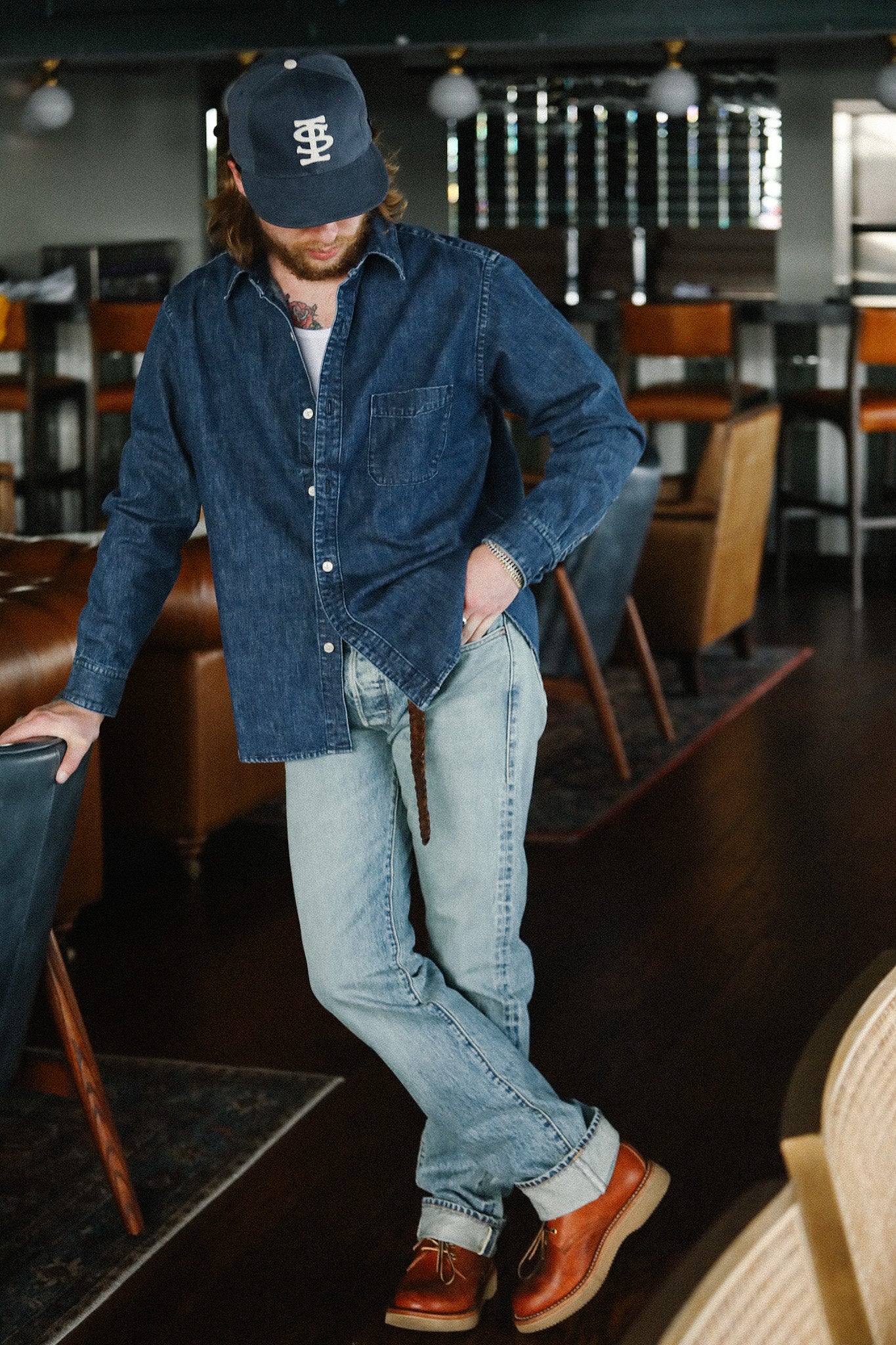 Oxford Shirt - 10oz Stonewash Denim – Iron Shop Provisions