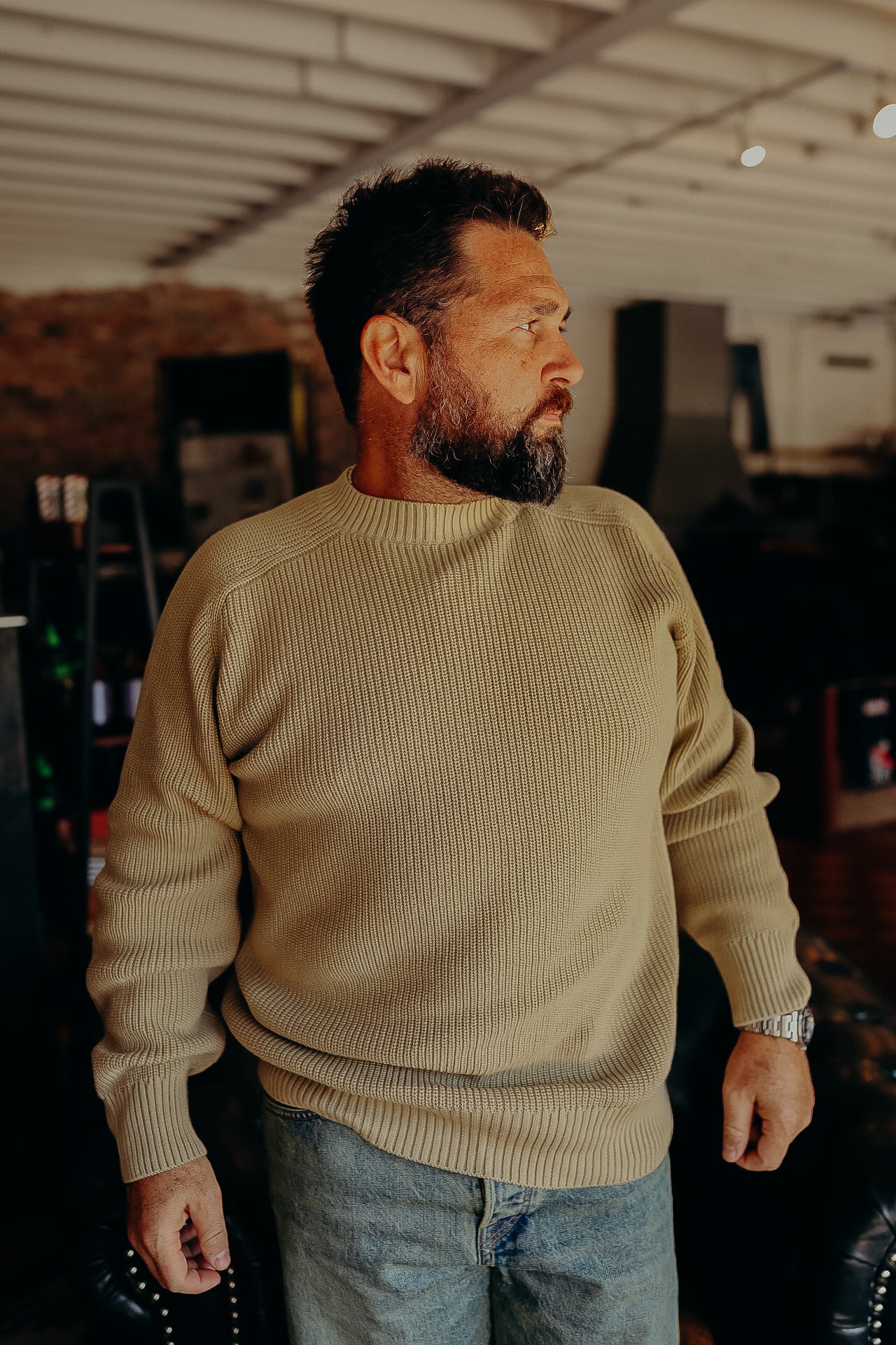 トップス SUNSEA 22AW SHRINKAGE KNIT / BROWN SUNSEA 22AW SHRINKAGE KNIT / BROWN