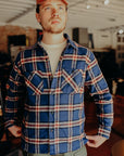 Flannel Work Shirt- Navy Slub