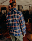 Flannel Work Shirt- Navy Slub