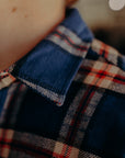 Flannel Work Shirt- Navy Slub