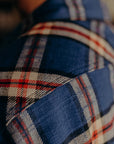 Flannel Work Shirt- Navy Slub