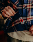 Flannel Work Shirt- Navy Slub