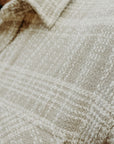 Crosscut Flannel -Alabaster Jacquard
