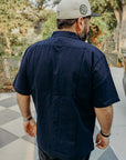 Short Sleeve Work Shirt- Midnight Twill