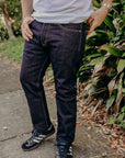 14oz 555 Broken Twill Selvedge Denim Super Slim Cut Jeans - Indigo