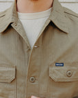 9oz Herringbone Military Shirt - Beige IHSH-385-BEI