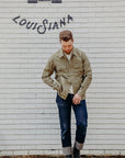 9oz Herringbone Military Shirt - Beige IHSH-385-BEI