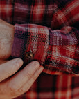 Long Sleeve Work Shirt- Red Twill Check (SC29359)