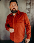 Alamo Shirt, Cotton Twill- Tiger Heron