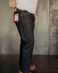 14oz 666 Broken Twill Selvedge Denim Slim Straight Cut Jeans - Indigo