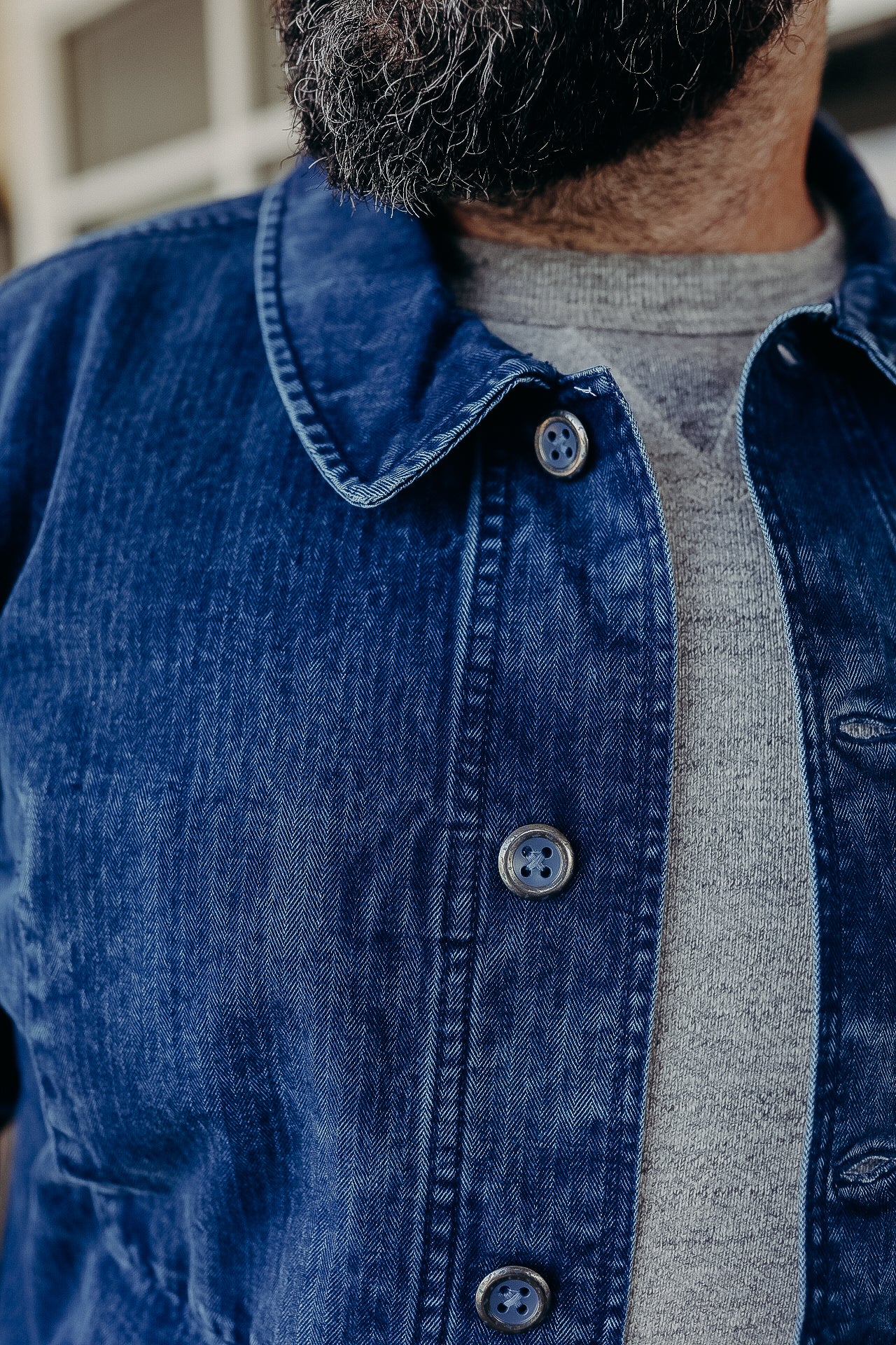 French Work Jacket-Indigo HBT – Iron Shop Provisions