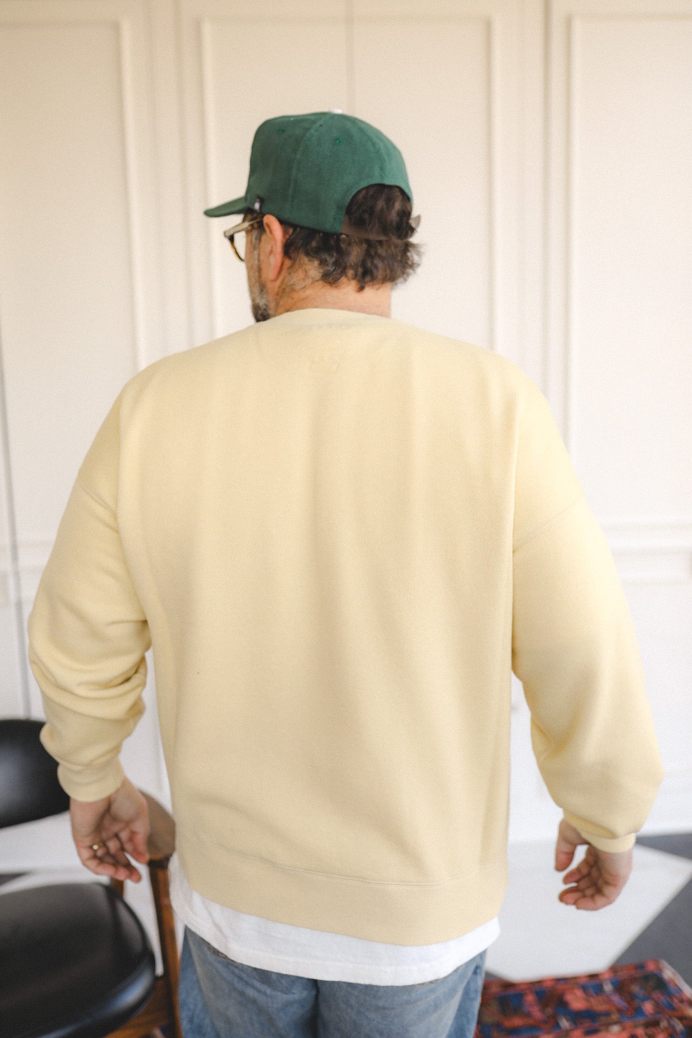 Visvim Jumbo SB Fine Wool Sweat Long Sleeve- Yellow – Iron Shop