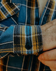 Heavy Flannel Shirt - Blue and Gold