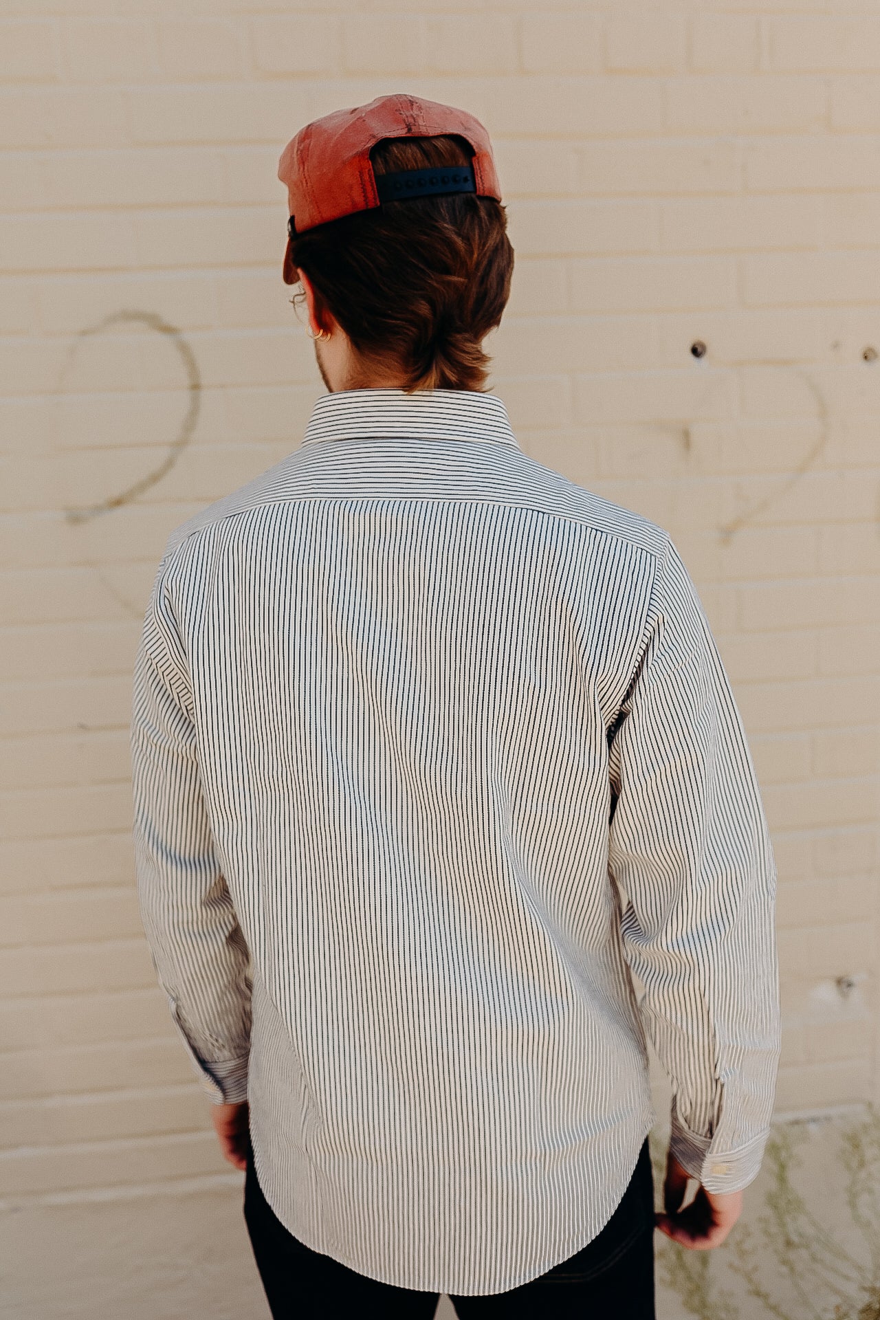 Long Sleeve Work Shirt- Hickory Stripe (SC27853)