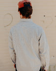 Long Sleeve Work Shirt- Hickory Stripe (SC27853)
