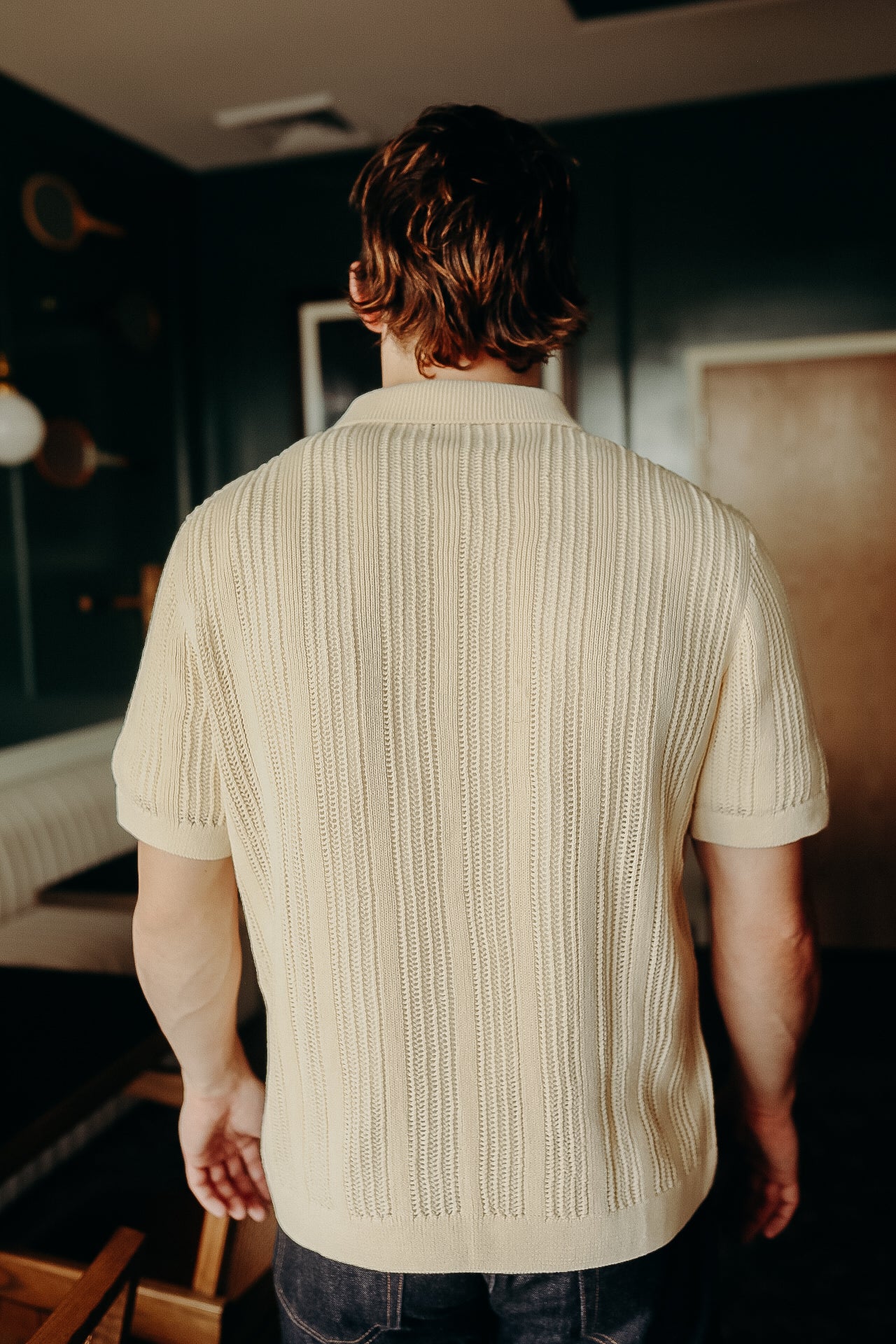 ニット・セーター IONSEOUL Grain Ringer Short Sleeve Knit (3color) JE1211 Cable Knit Linen Short-Sleeve Sweater | Theory