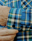 Ultra Heavy Flannel-Tartan Check Work Shirt - Blue