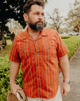 Dayton S/S- Orange Stripe