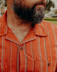 Dayton S/S- Orange Stripe