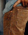 Italian Donegal Corduroy 5-pocket - Rolling Sand