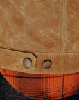 Riders Jacket Waxed Canvas Rust