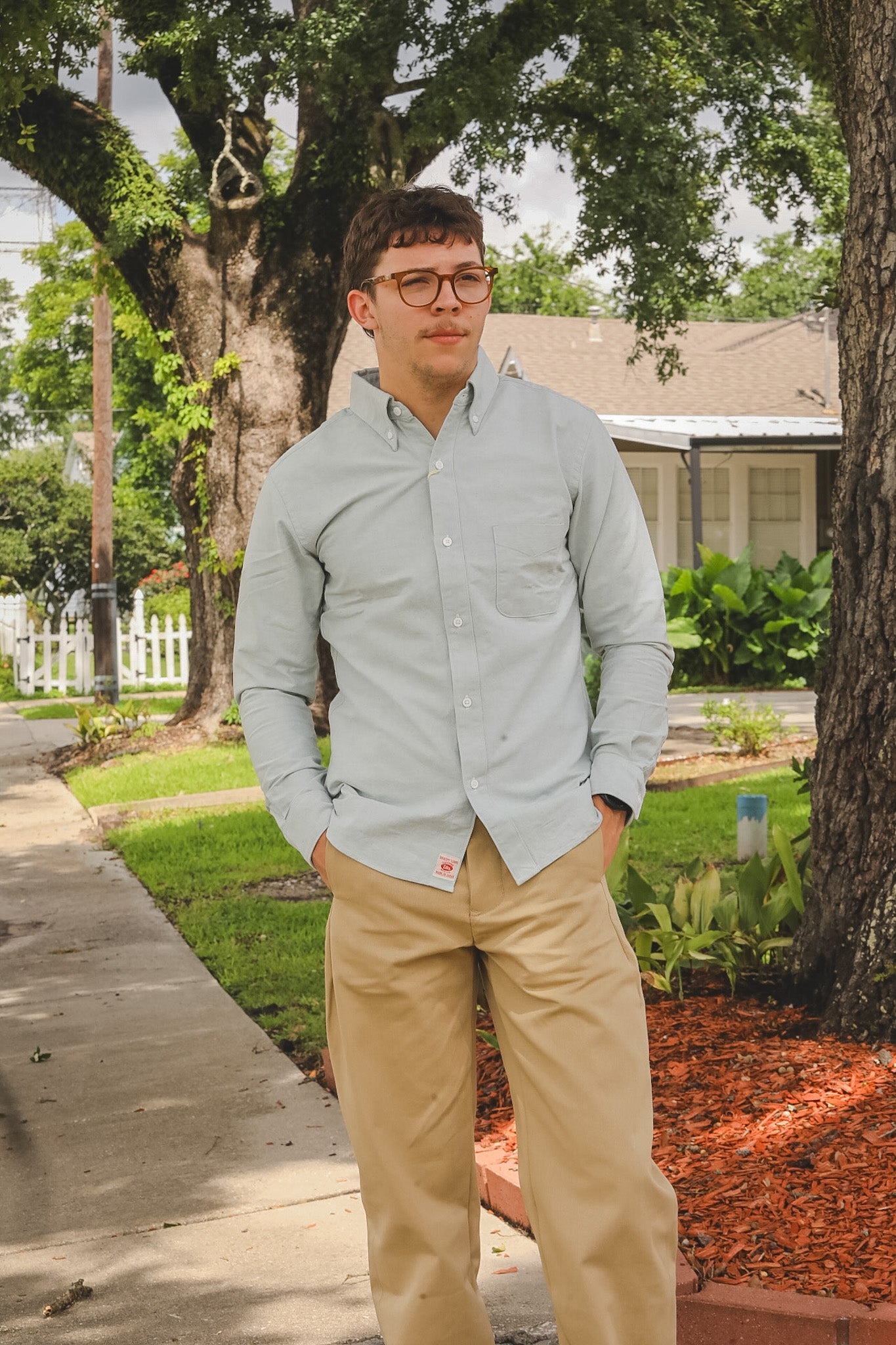 502205 UES BD Oxford Shirt - Indigo Light – Iron Shop Provisions