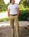 Officer High Trouser- Khaki Selvedge