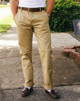 Officer High Trouser- Khaki Selvedge