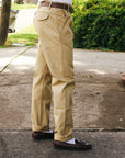 Officer High Trouser- Khaki Selvedge