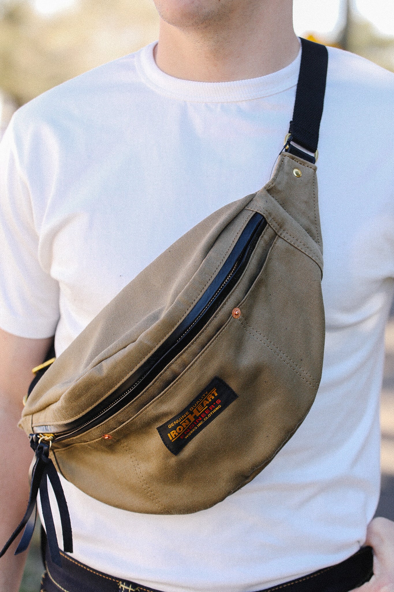 IHE-53-KHA Iron Heart 12oz Whipcord Waist Bag -Khaki – Iron Shop