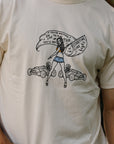 ISP x Buffalo Nickel "Starting Line" Loopwheel Tee-Cream