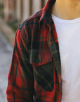 Extra Heavy Flannel Shirt-Red (502552)