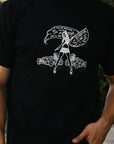 ISP x Buffalo Nickel "Starting Line" Loopwheel Tee-Black