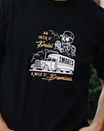 ISP x Buffalo Nickel "Truckin" Loopwheel Tee-Black