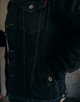 14oz Selvedge Denim Modified Type III Jacket - Indigo Overdyed Black