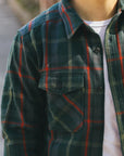 Extra Heavy Flannel Shirt-Green (502551)