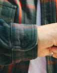 Extra Heavy Flannel Shirt-Green (502551)
