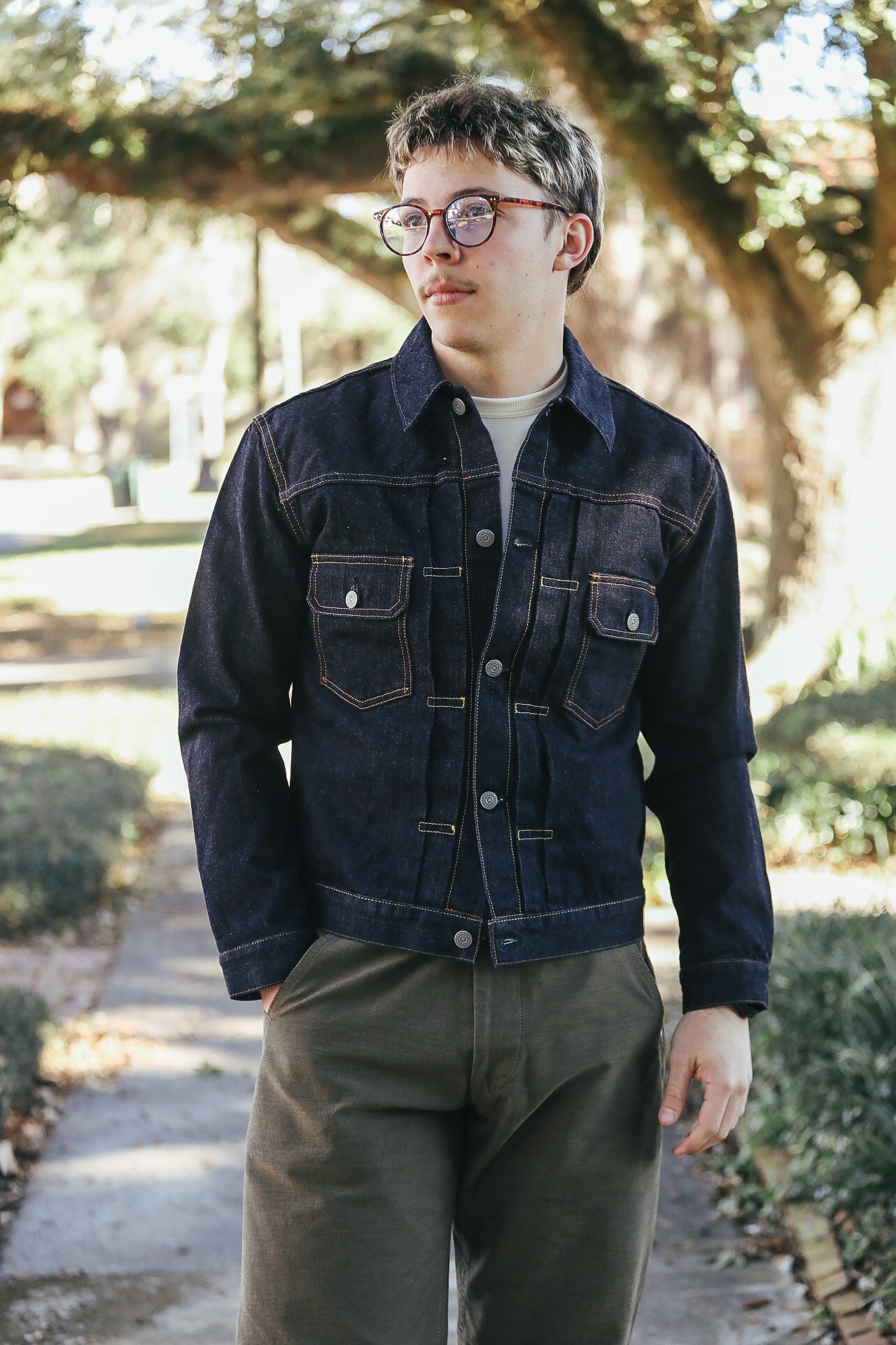 FN-OJ-D002 -14.5oz 50's Type II Denim Jacket- Indigo – Iron Shop