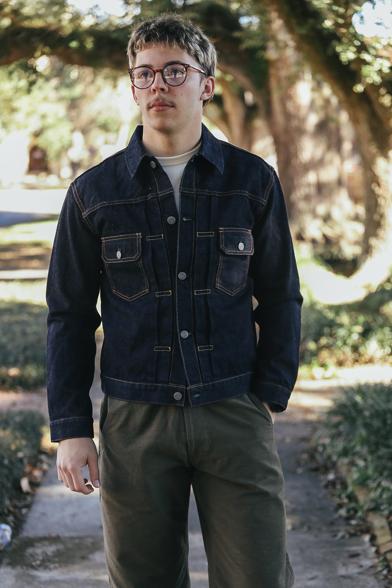 FN-OJ-D002 -14.5oz 50's Type II Denim Jacket- Indigo – Iron Shop FN-OJ-D002 -14.5oz 50's Type II Denim Jacket- Indigo – Iron Shop